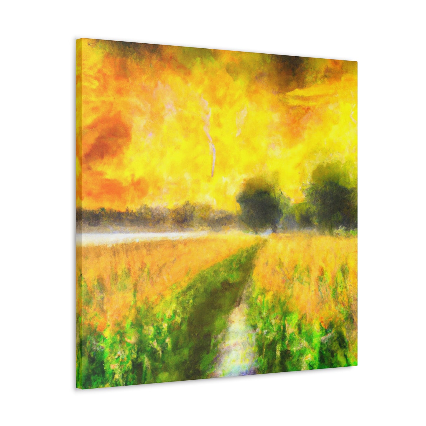 "Cornfield in Moonlight" - Canvas