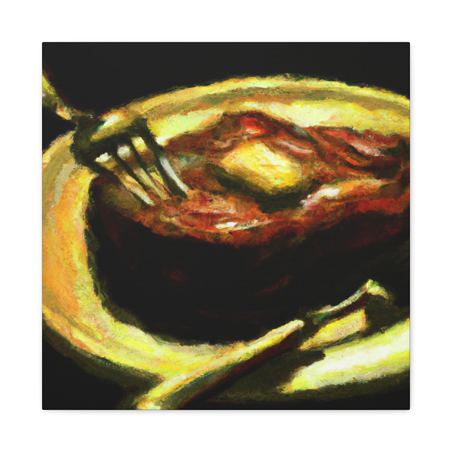 Meaty Impressionist Feast - Canvas