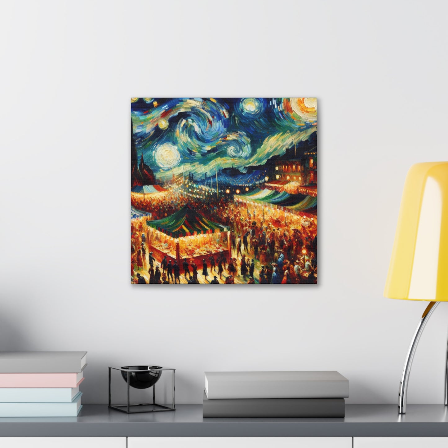 Vibrant Festival Revelry - Canvas