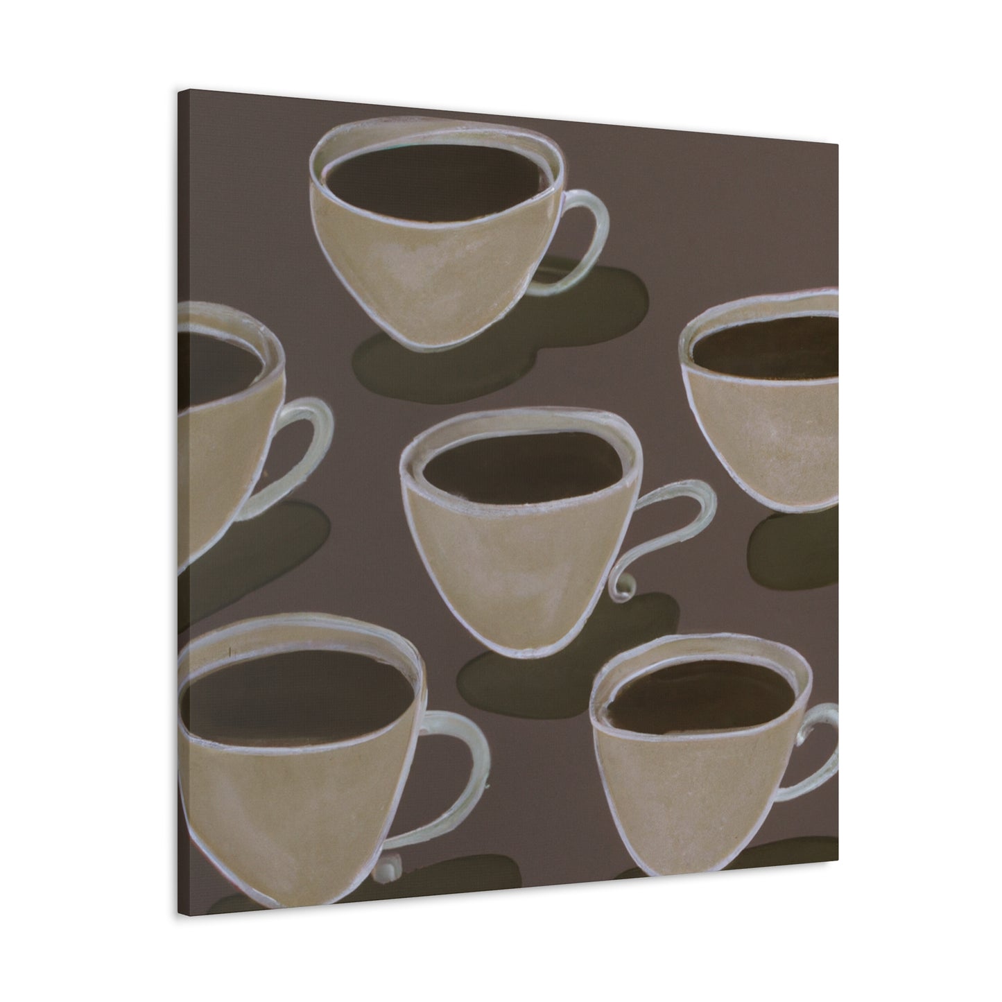 Tea Cup Symphony. - Canvas