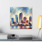 "Vibrant Urban Sunshine" - Canvas