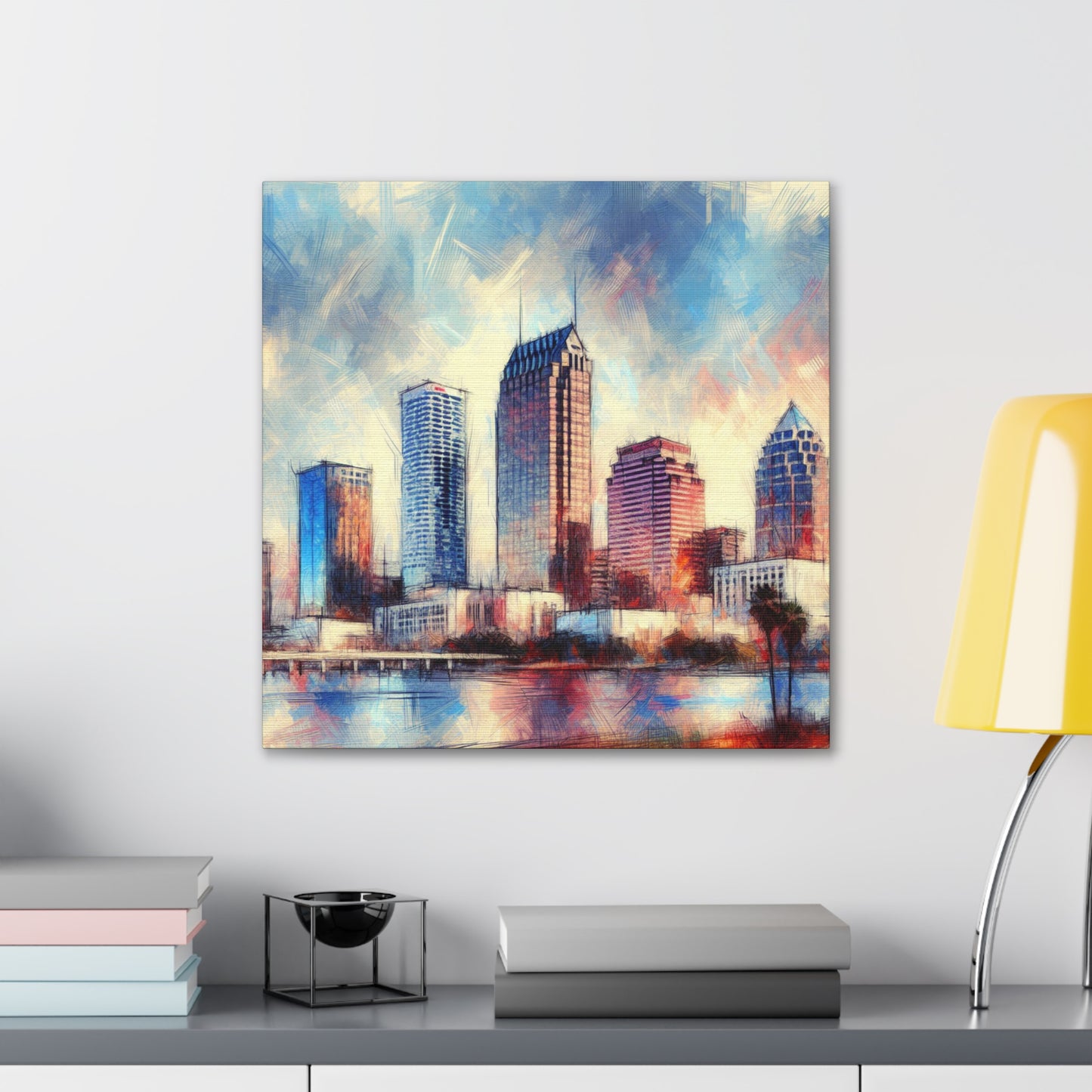 "Vibrant Urban Sunshine" - Canvas