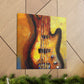 "Bass Guitar Impressionism" - Canvas