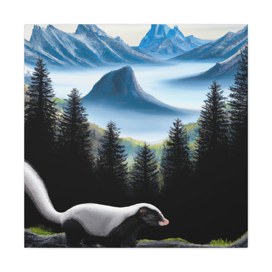 "Skunk in Hyperrealism" - Canvas