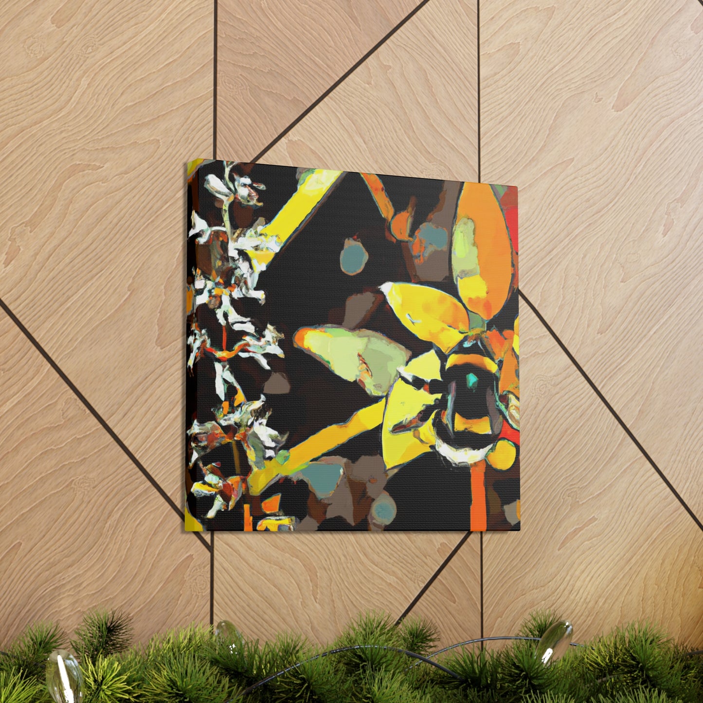 "Bumblebee Sparkles Brightly" - Canvas