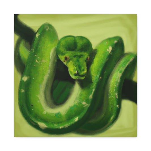 Green Tree Python Beauty - Canvas