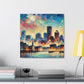 "Vibrant Boston Dreamscape" - Canvas