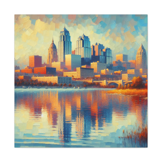 "Dynamic Cityscape Revival" - Canvas