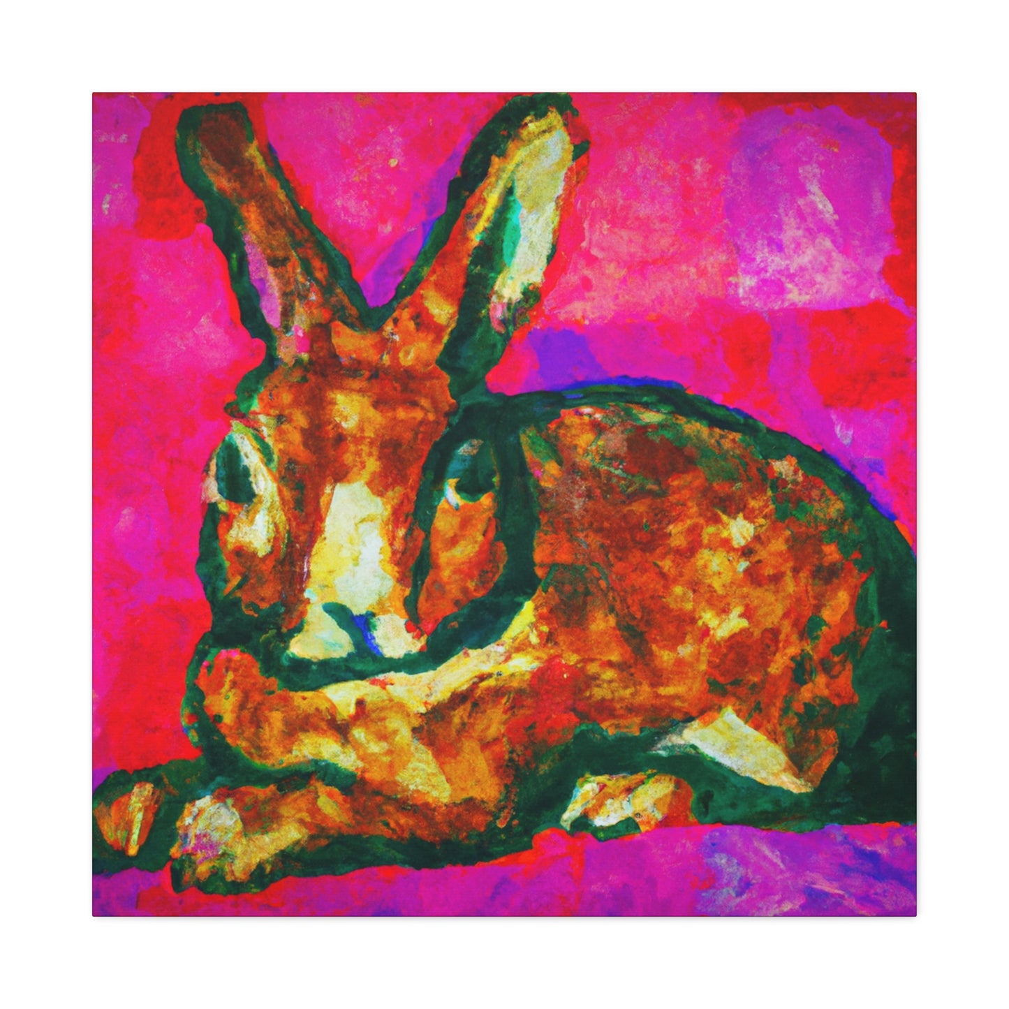 "Rabbit's Fauve Form" - Canvas