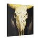 Cow Skull Reflection. - Canvas