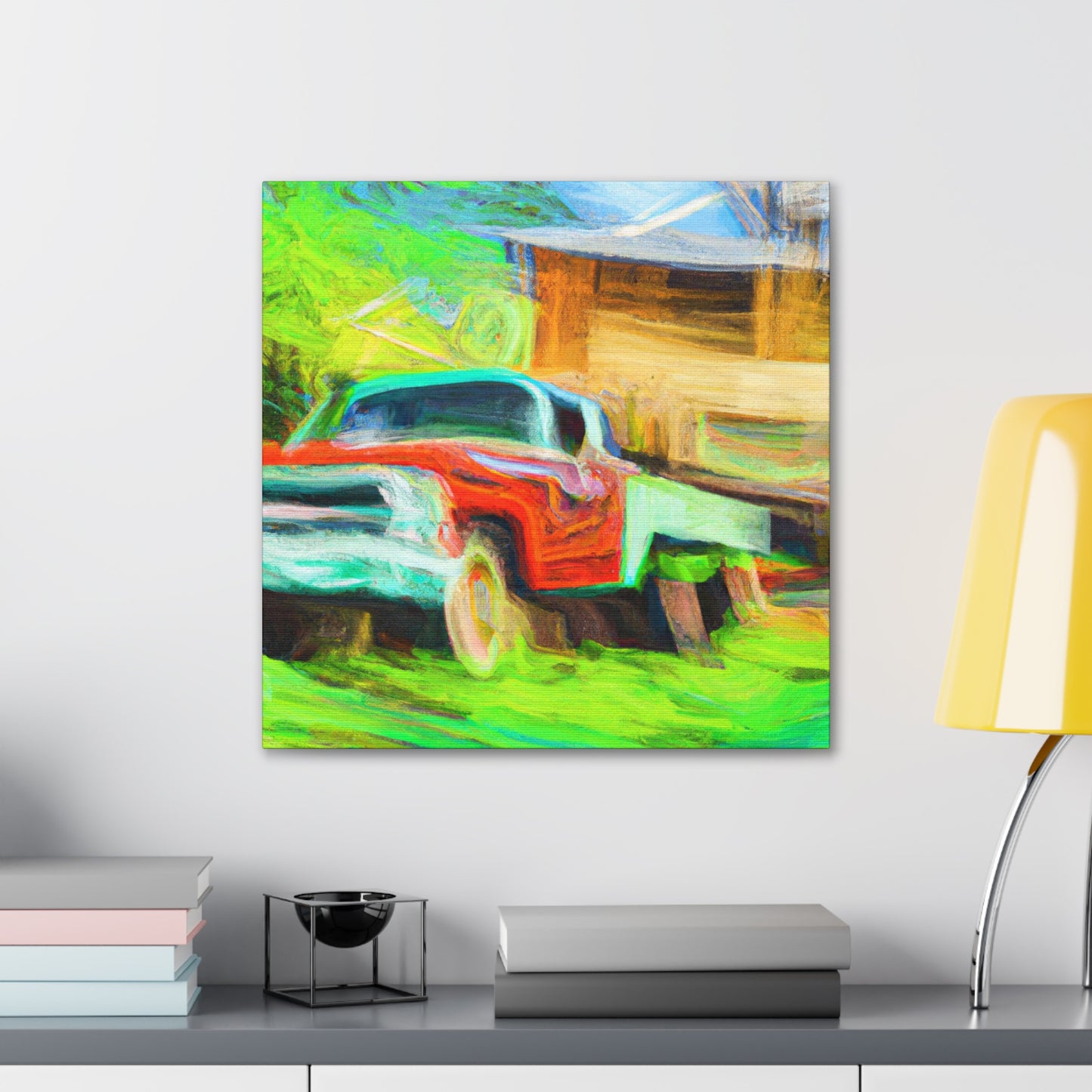 Vintage Pickup Truck Art - Canvas