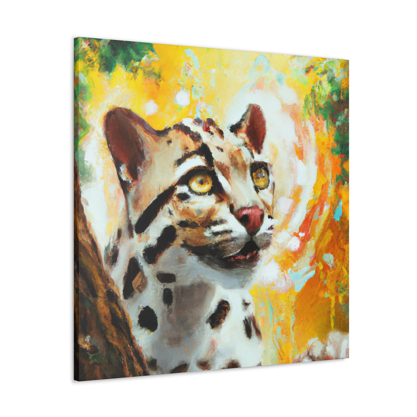 Clouded Leopard Obscured - Canvas