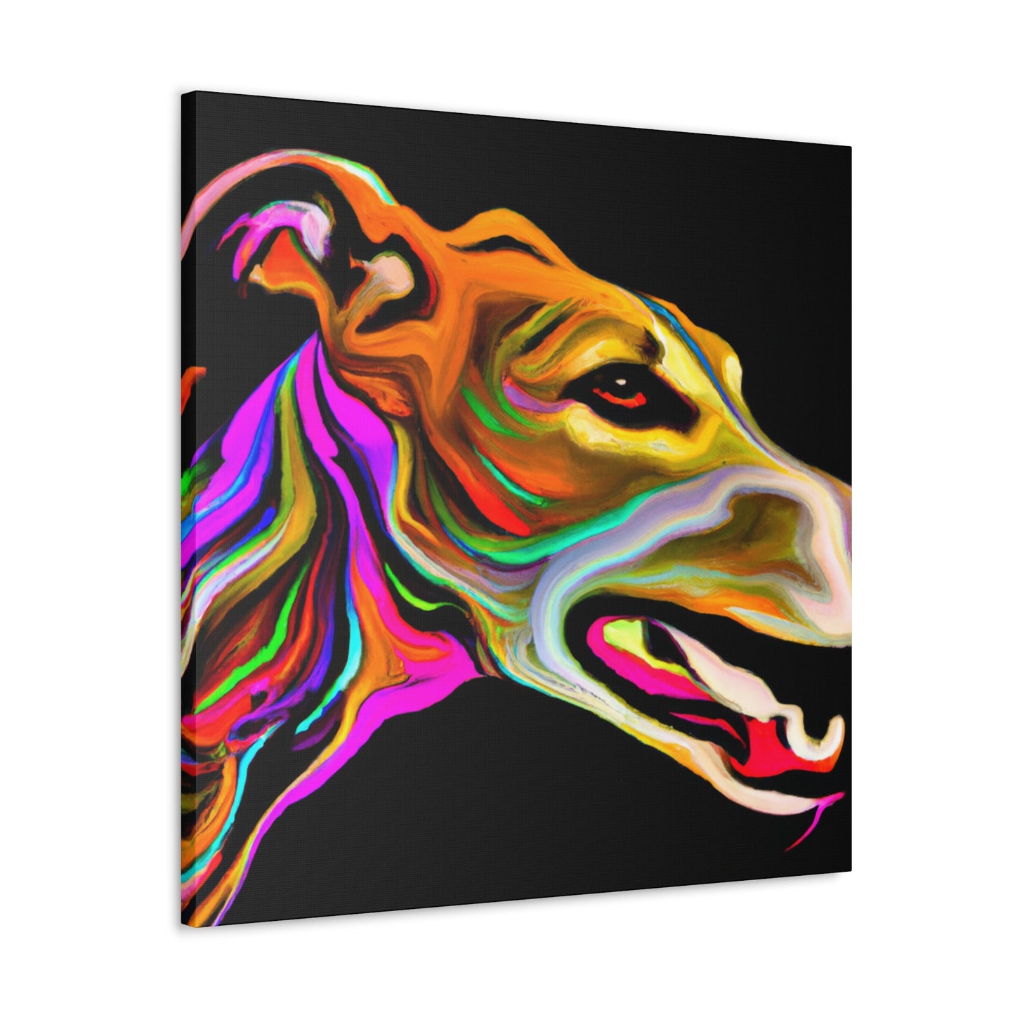 "Greyhound in Motion" - Canvas