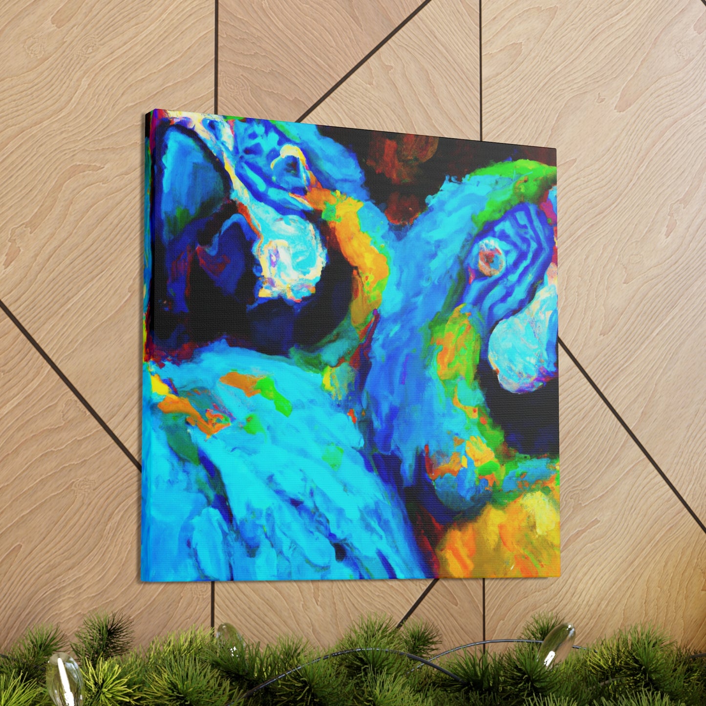 Colorful Macaw Wonders - Canvas