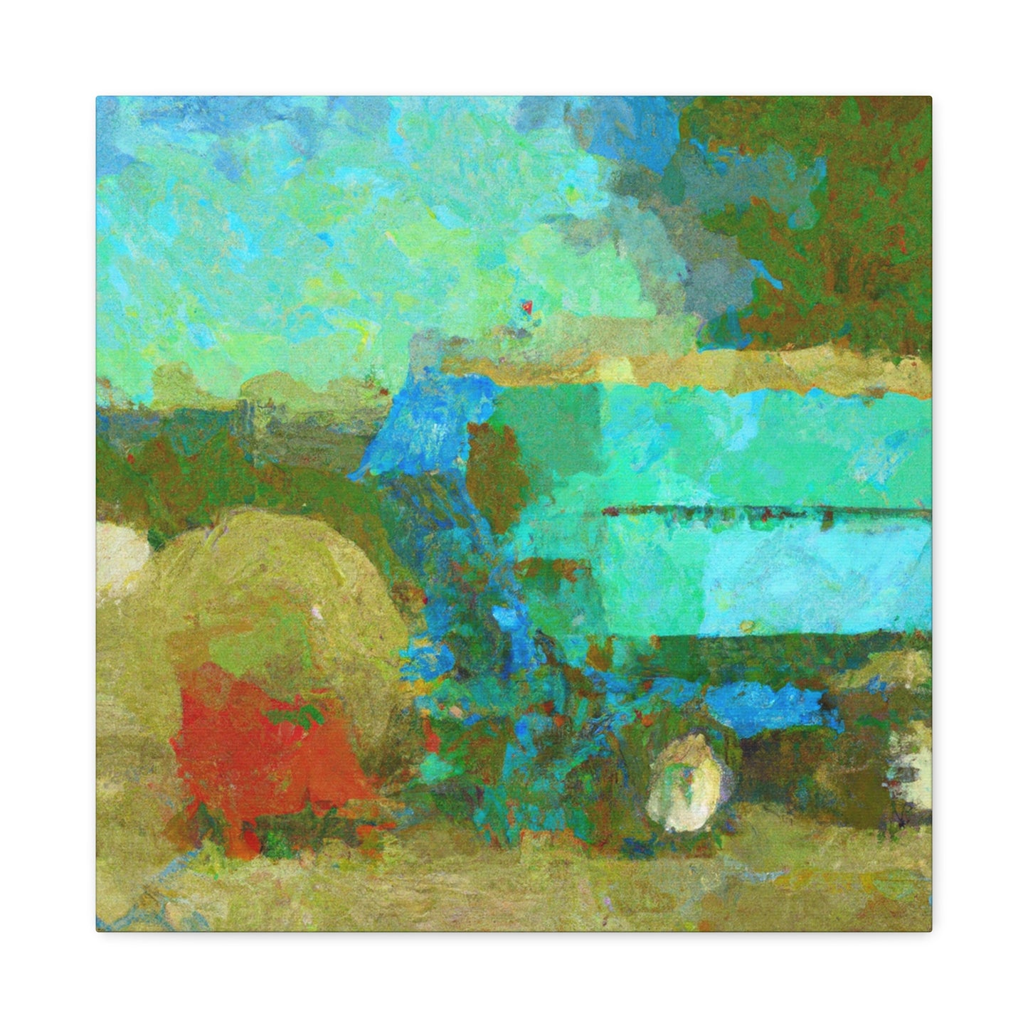 "Baler in the Hayfield" - Canvas