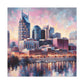 "Nashville's Vibrant Melodies" - Canvas