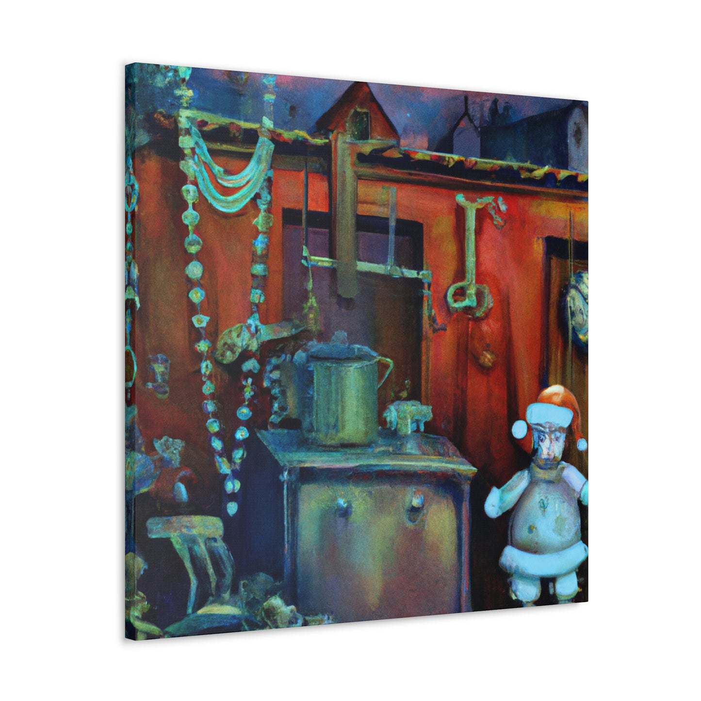 Santa's Surreal Workshop - Canvas