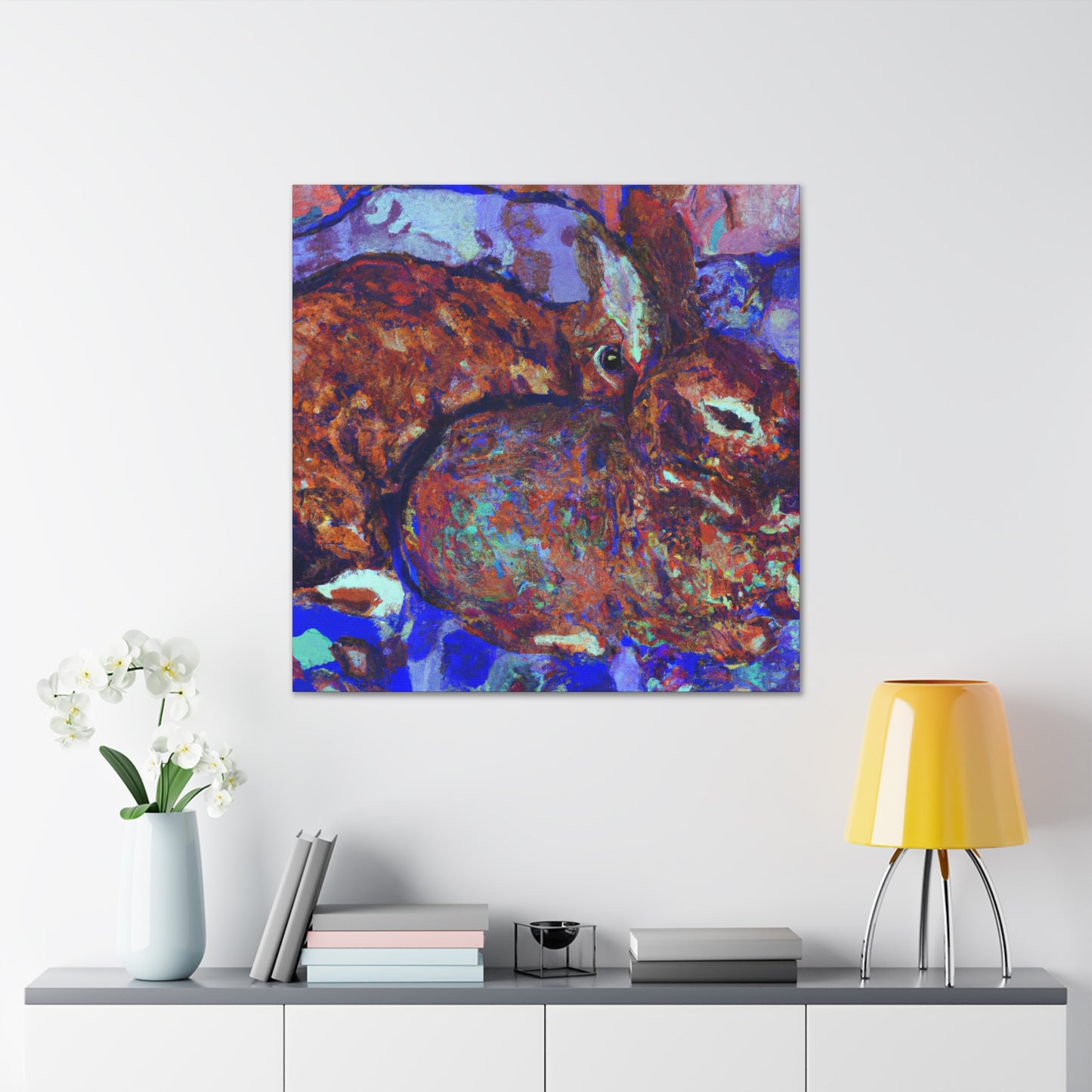 Rabbits in Post-Impressionism - Canvas