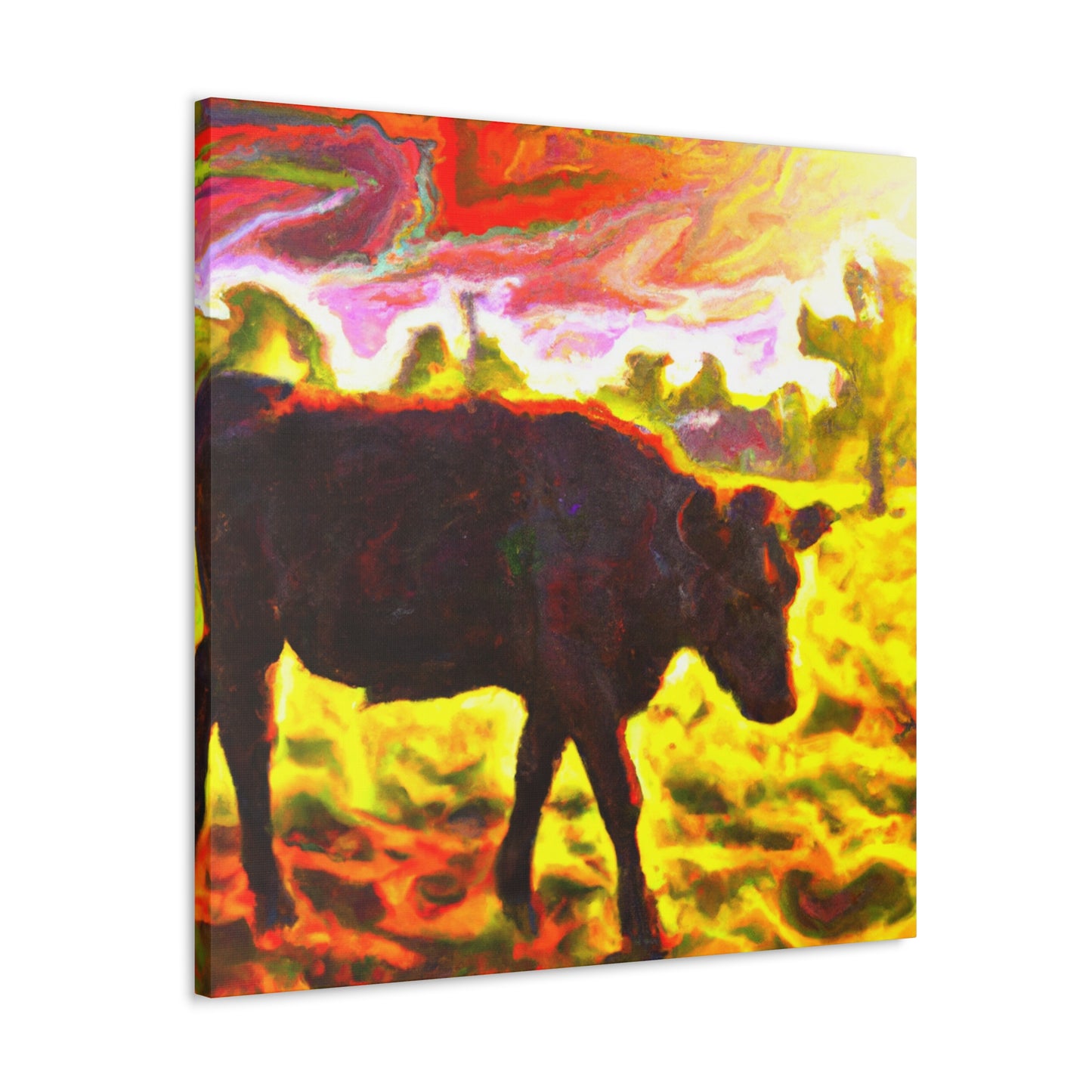 "Black Angus Majesty Unleashed" - Canvas