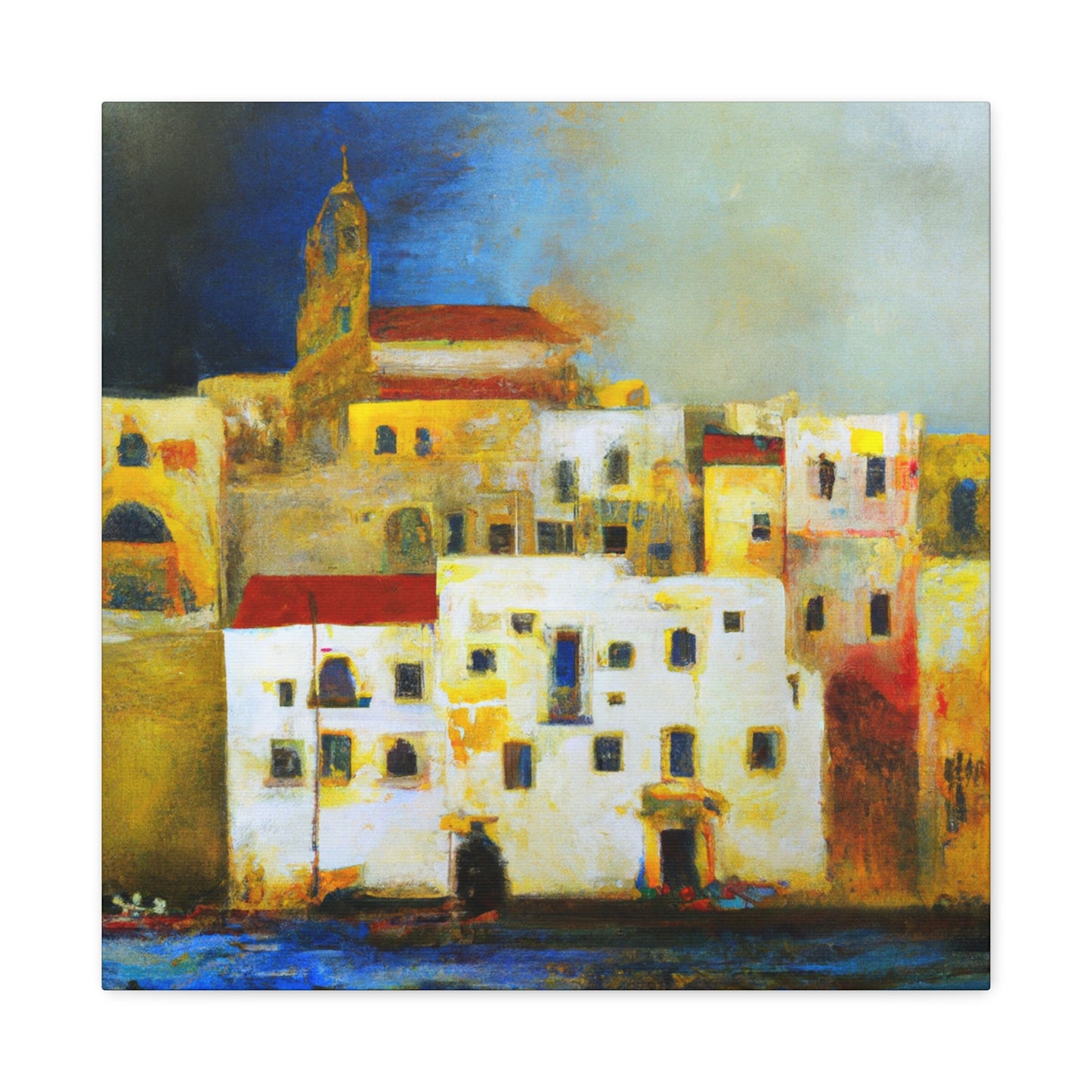 Sun-soaked Mediterranean Dream - Canvas