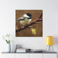 Chickadee's Winter Dance - Canvas