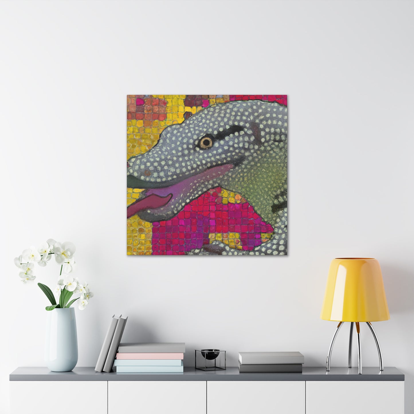 Komodo Dragon Awakening - Canvas