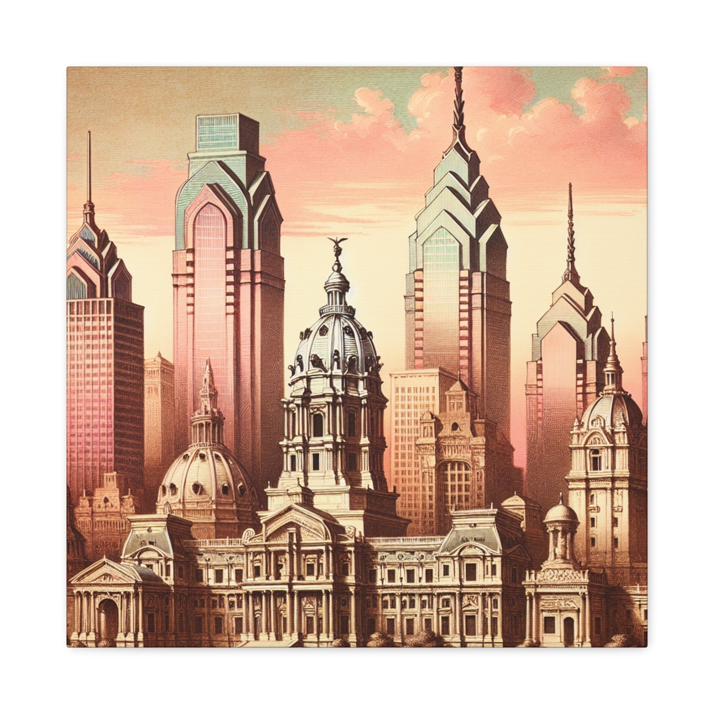 "City of Liberty's Splendor" - Canvas