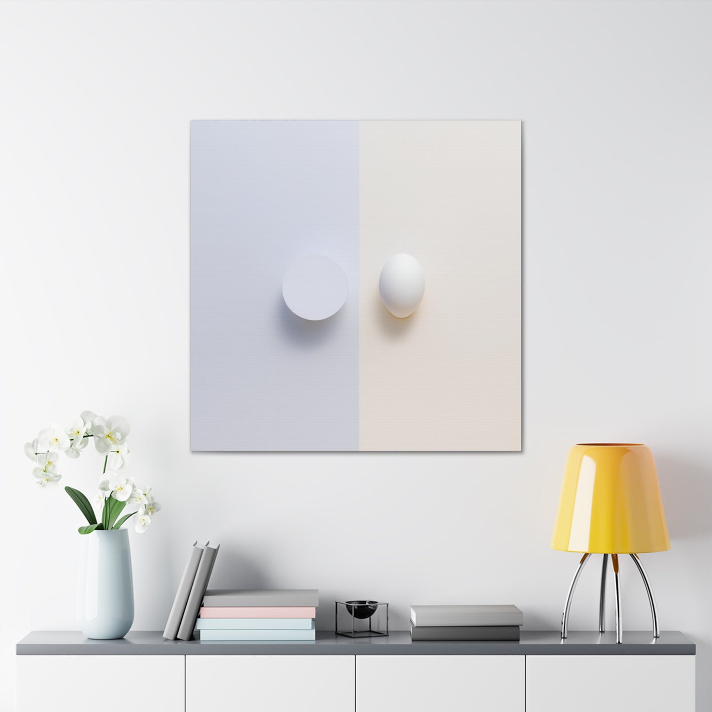 Eggs in Minimalism - Canvas