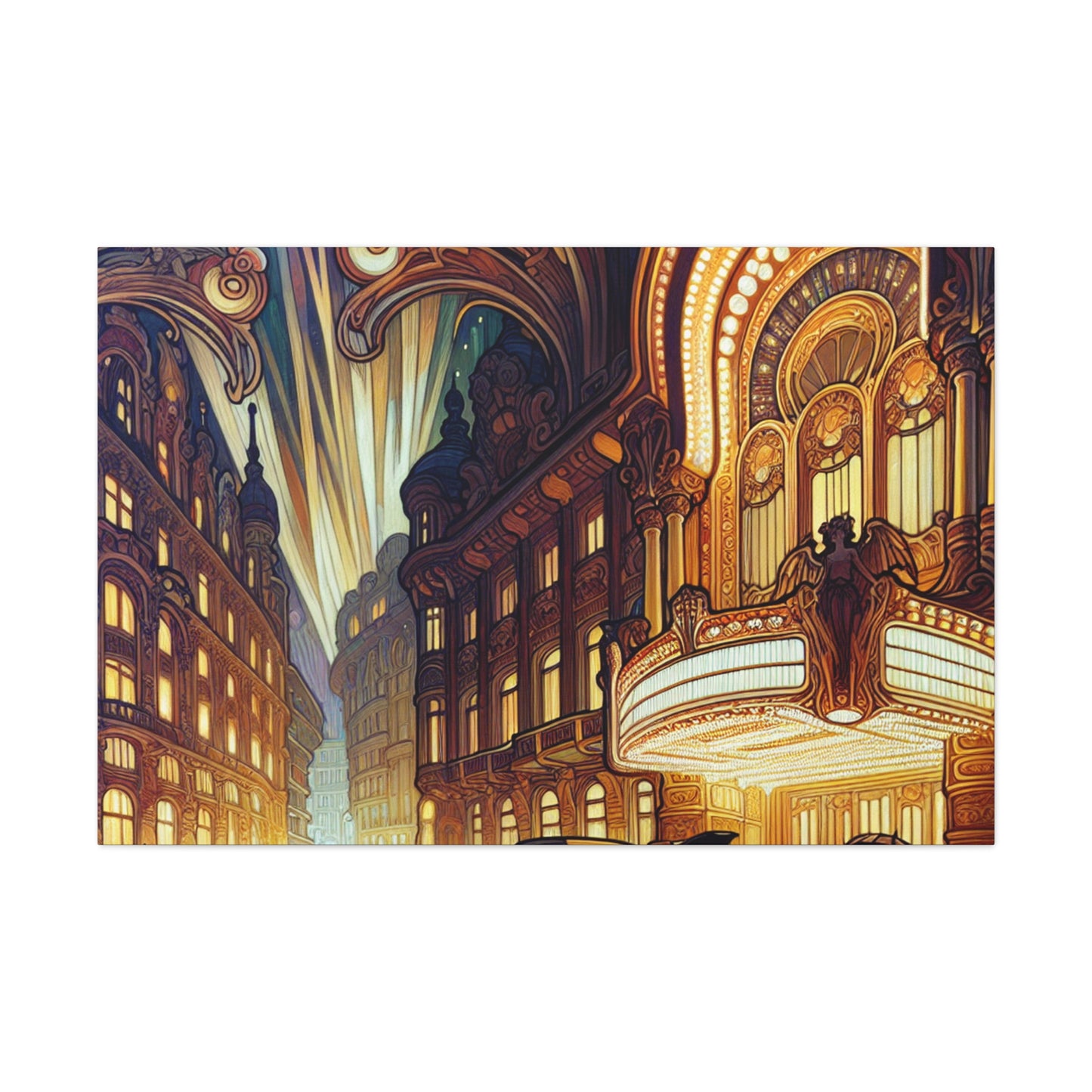 Enigmatic City Lights - Canvas