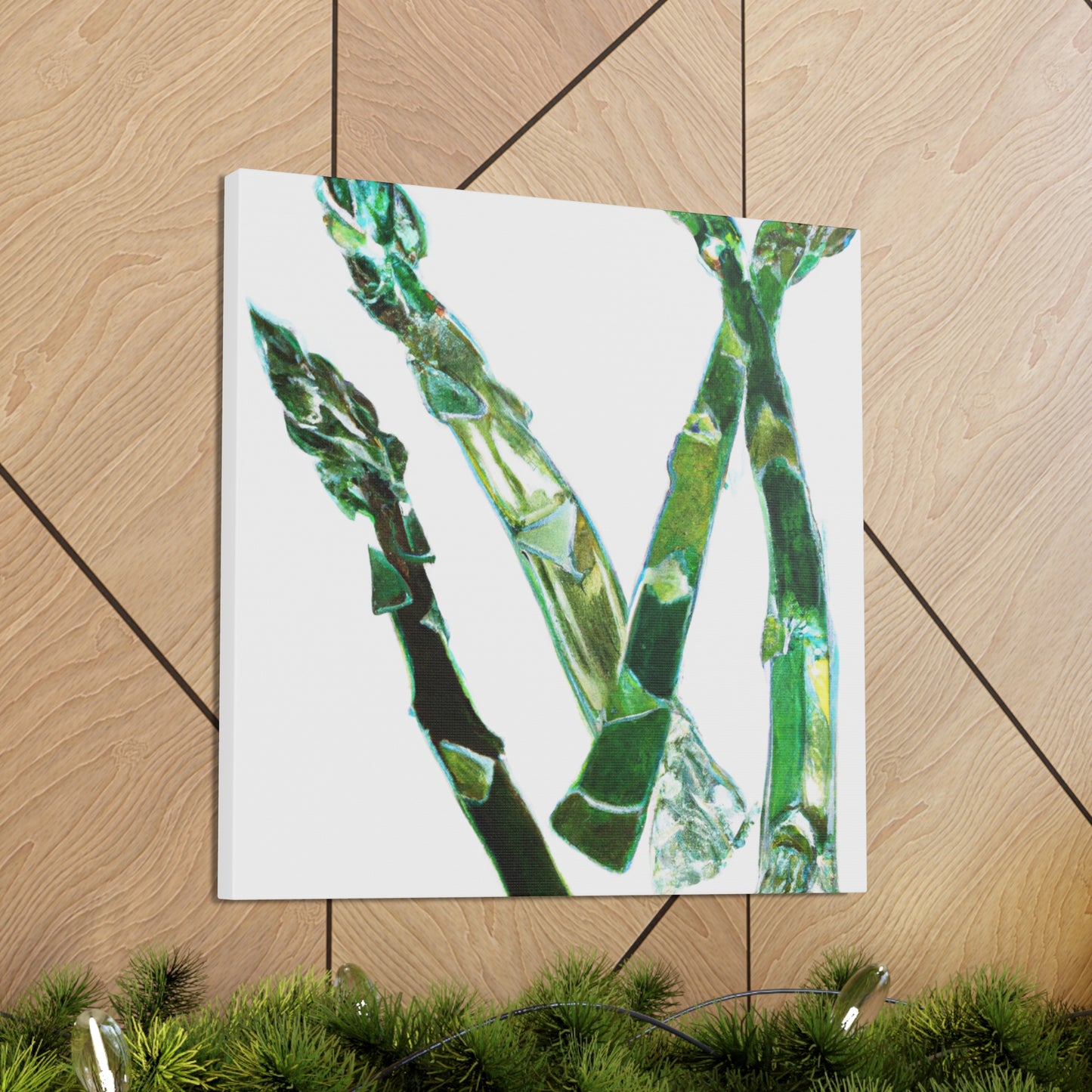 "Asparagus in Art Nouveau" - Canvas