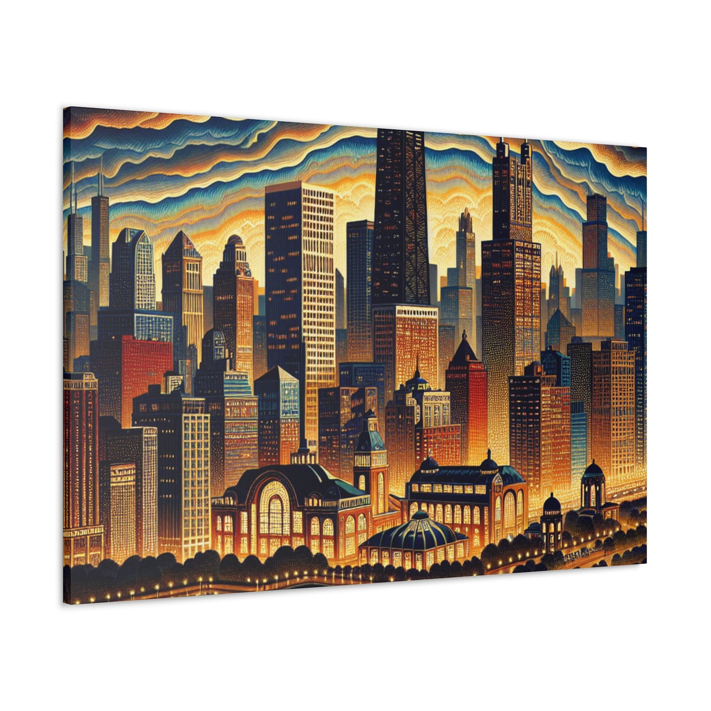 "Windy City Melodies" - Canvas