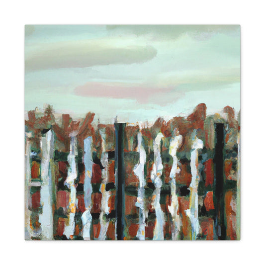 Fence of the Barnyard - Canvas