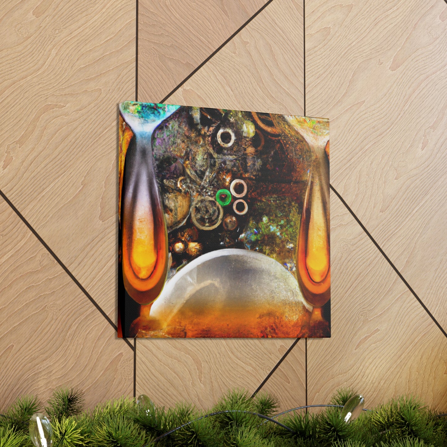 "Boozy Steampunk Bacchanal" - Canvas