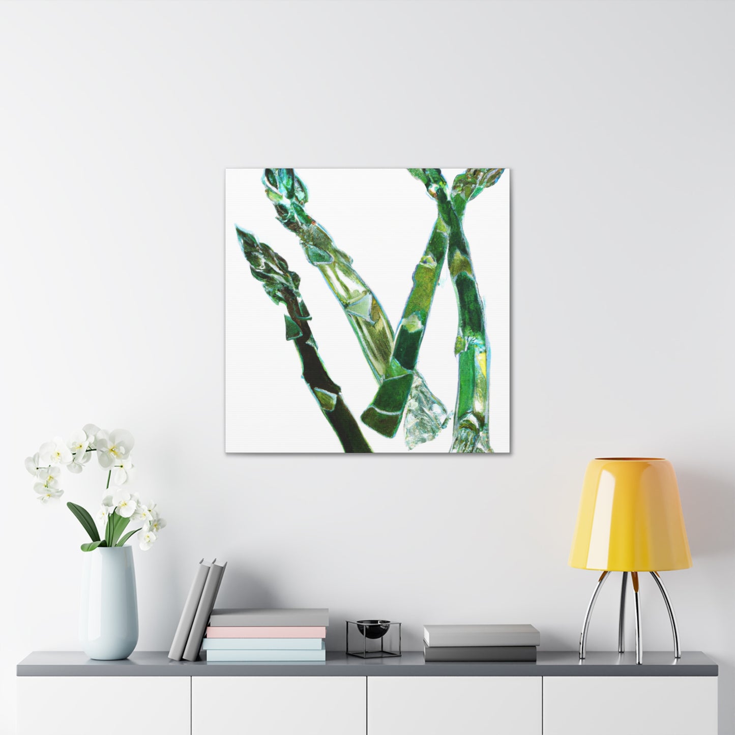 "Asparagus in Art Nouveau" - Canvas