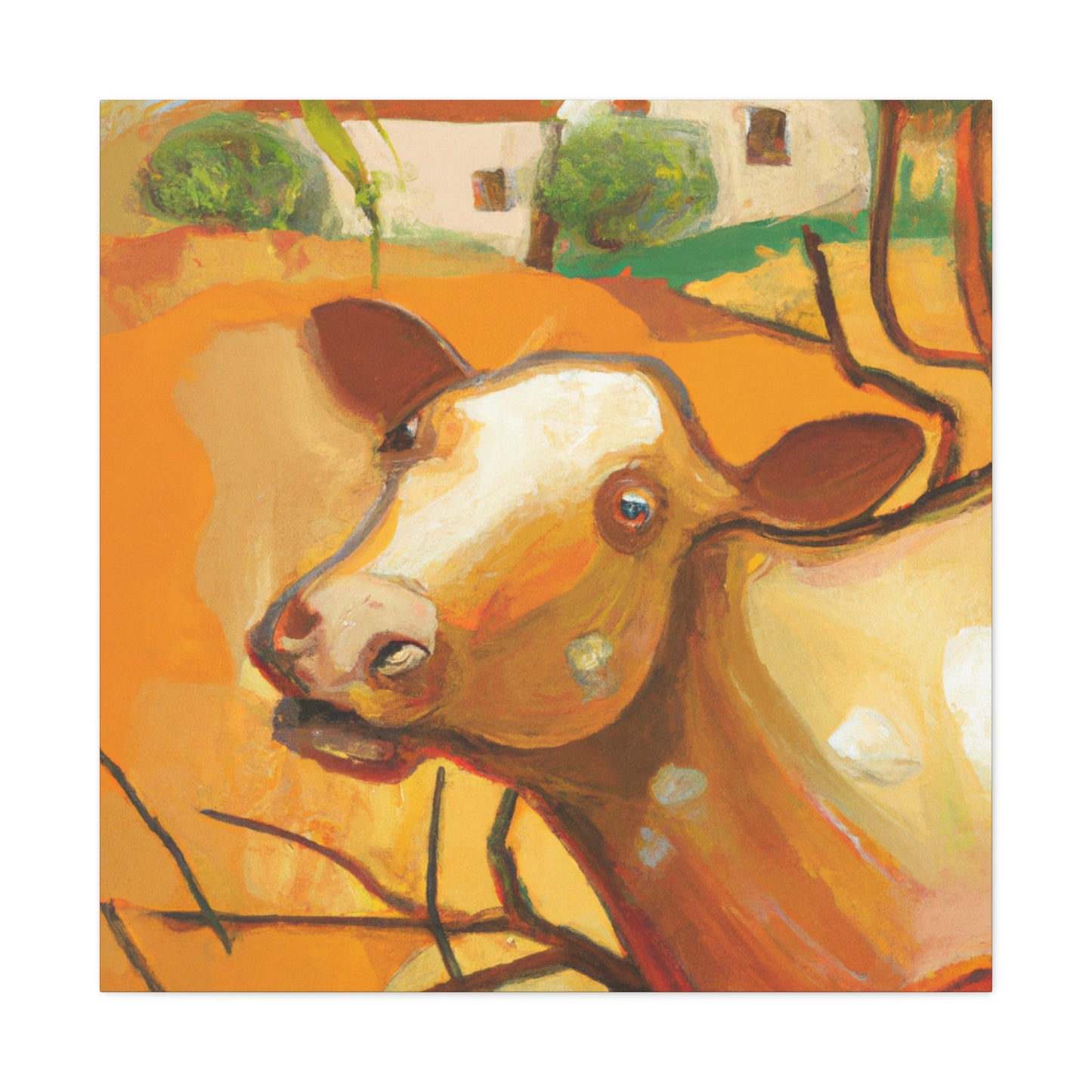 Jersey Cattle Dreamscape - Canvas