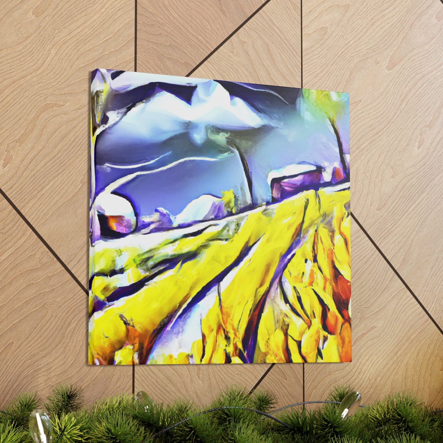 Crop Fields Ablaze - Canvas