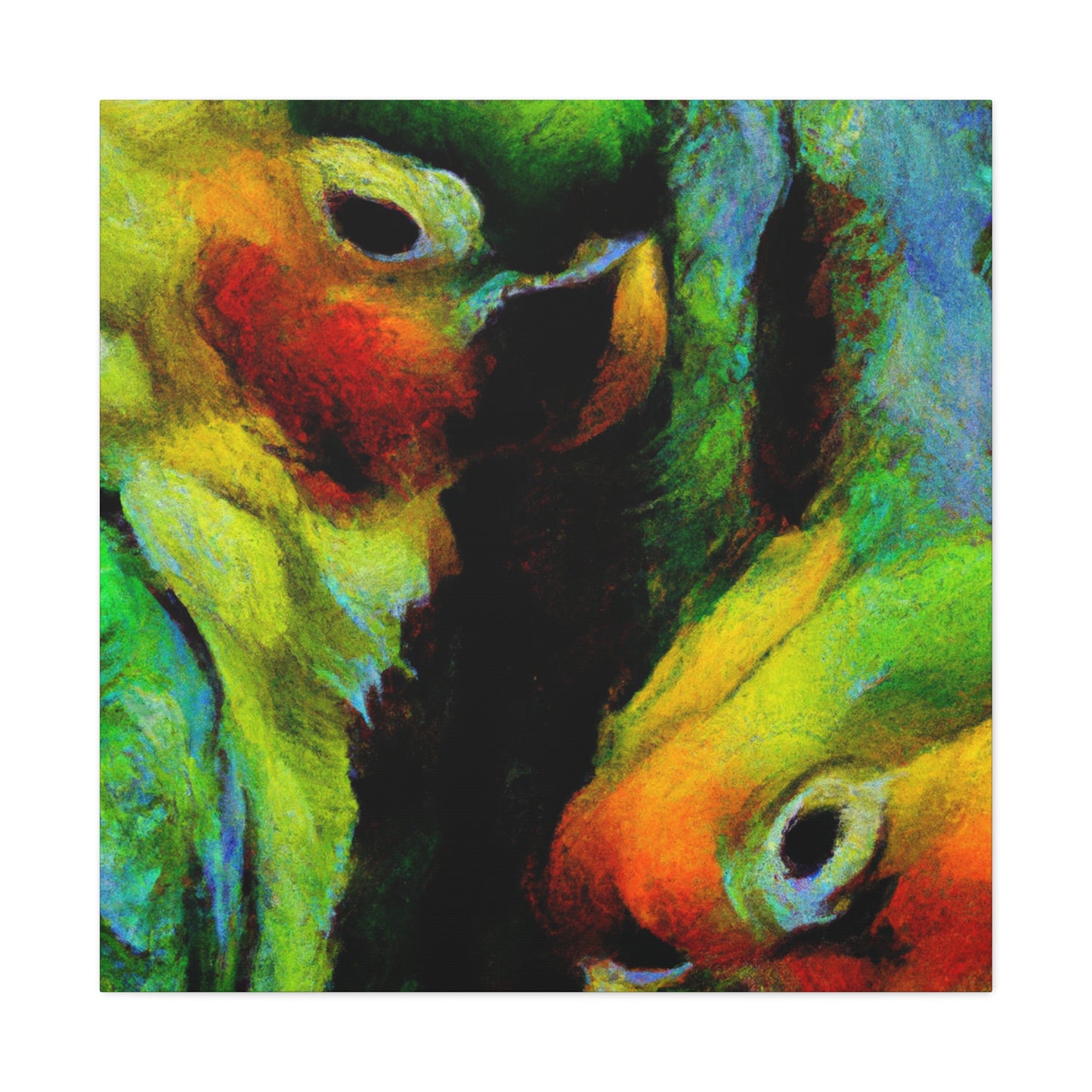 Conures in Colorful Hues - Canvas