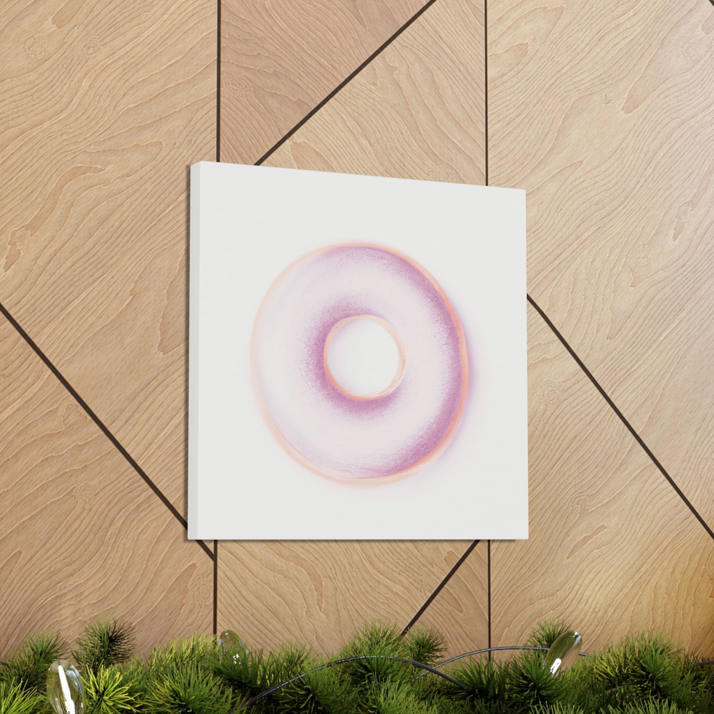 "Minimalist Doughnut Dream" - Canvas