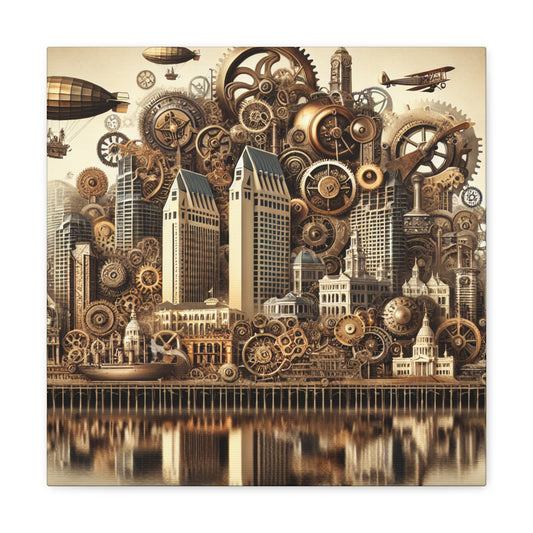 "Steam City Awakening" - Canvas