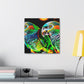 Parrots in Flight Forever - Canvas