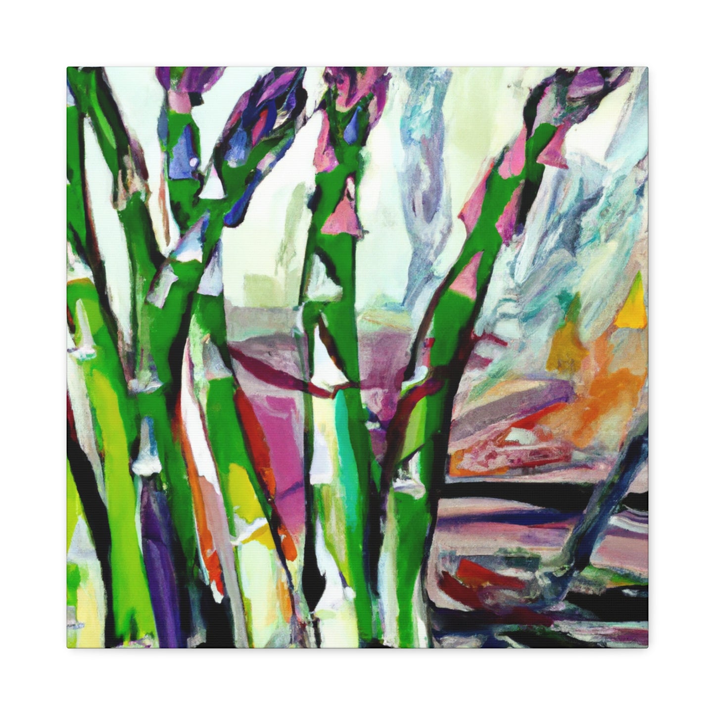 "Asparagus and Abstraction" - Canvas