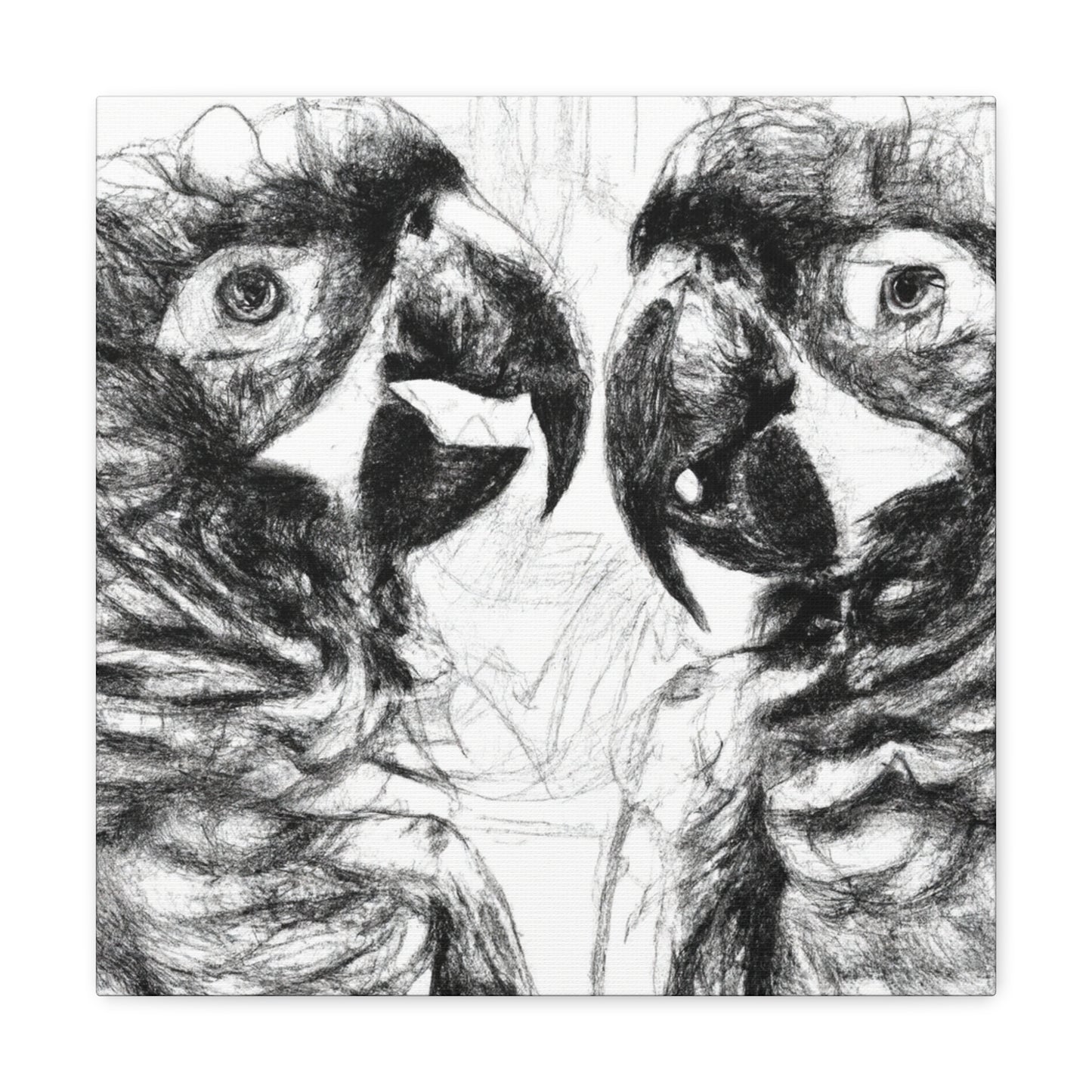 Amazon Paradise Parrots - Canvas