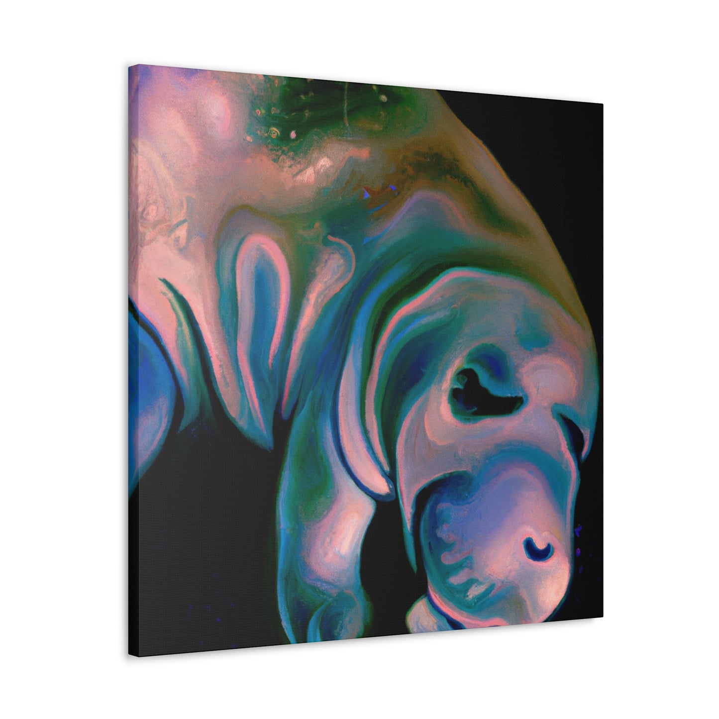 Manatee Graces Water - Canvas