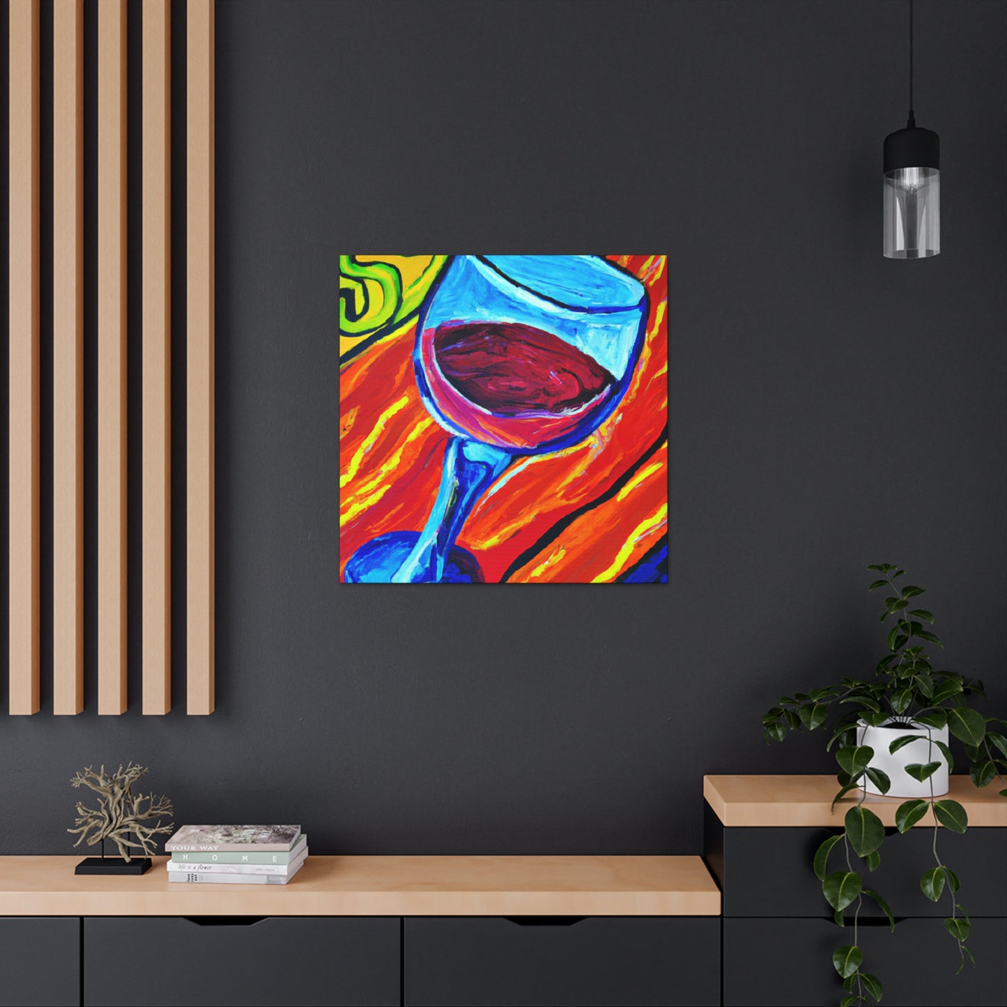 "Glorious Wine Glass Beauty" - Canvas