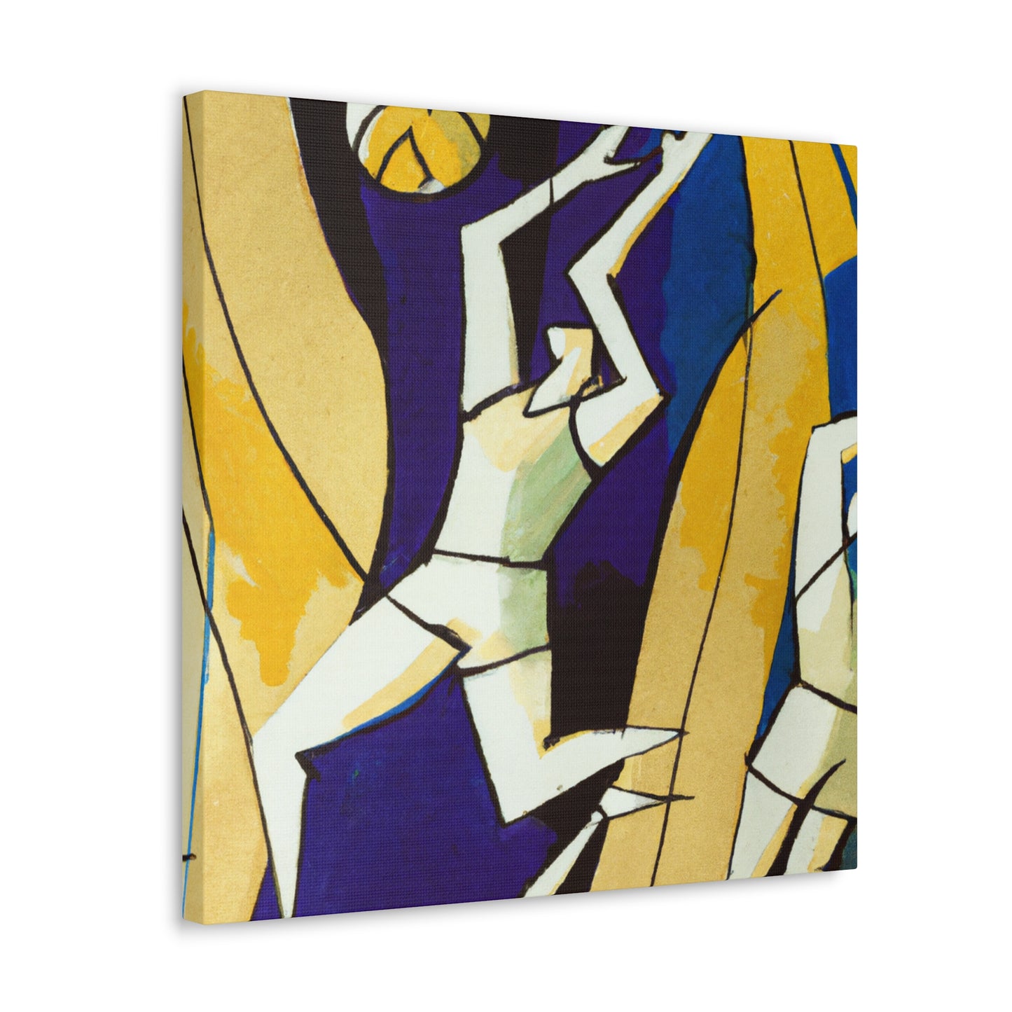 "Volleyball in Art Deco" - Canvas