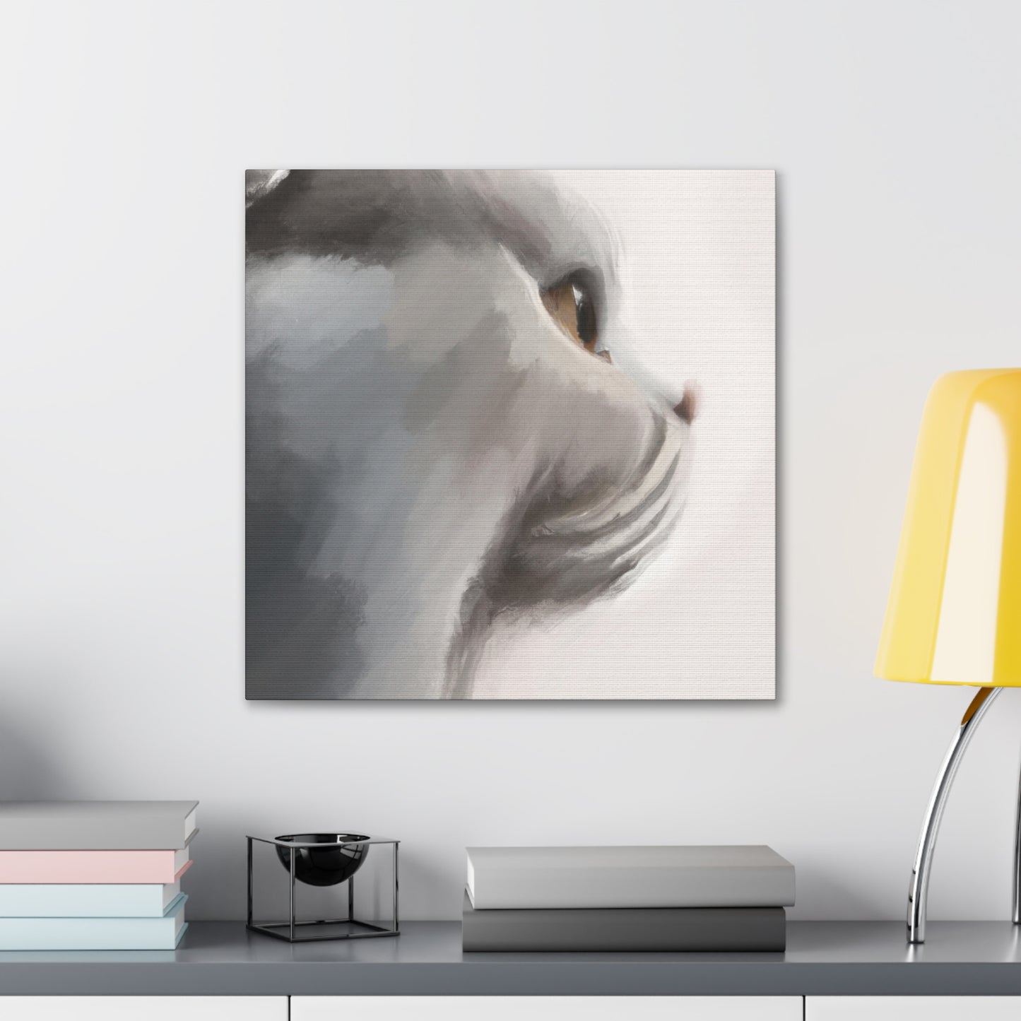 Cute Feline Minimalism - Canvas