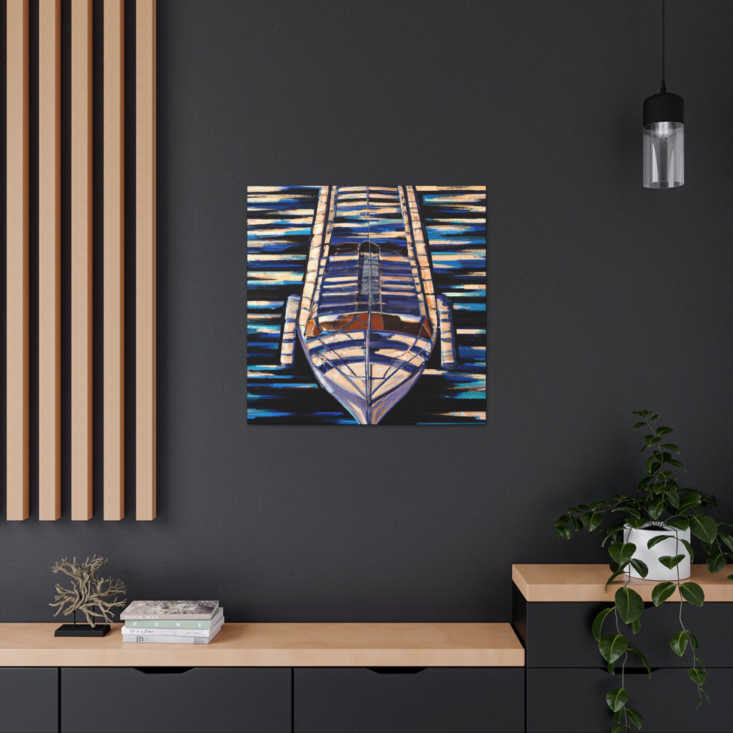 "Floating Urban Oasis" - Canvas