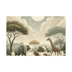 "Wild Safari Symphony" - Canvas