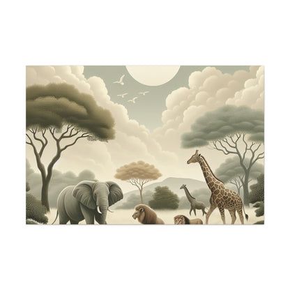 "Wild Safari Symphony" - Canvas