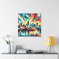 "Cityscape of Raleigh" - Canvas